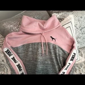 PINK cowl neck jacket. Size: M